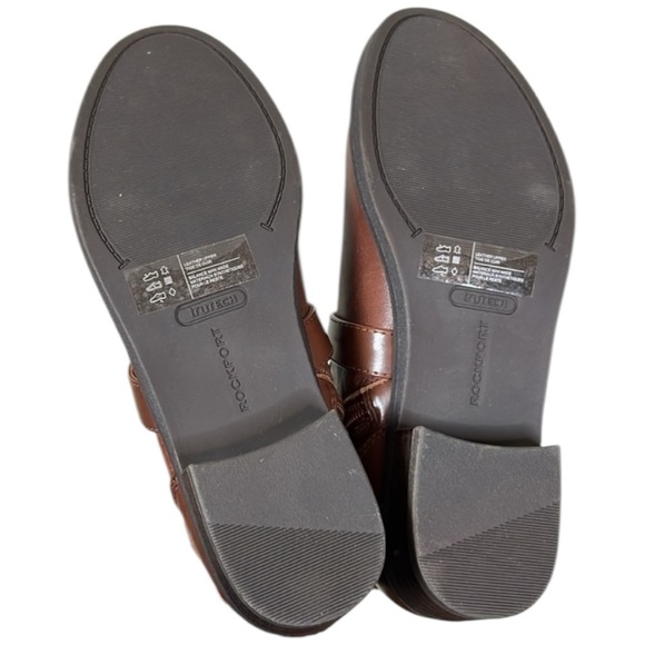 Rockport Vickey Belt Leather Cognac Bootie Size 5 - Picture 8 of 12